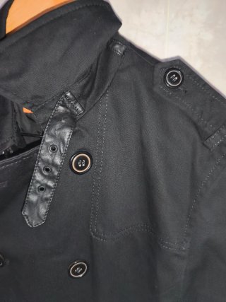 Chaquetón Zara Hombre Negro