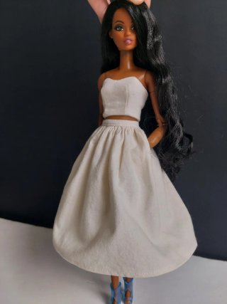 Conjunto Barbie 2 Piezas: Top y Falda