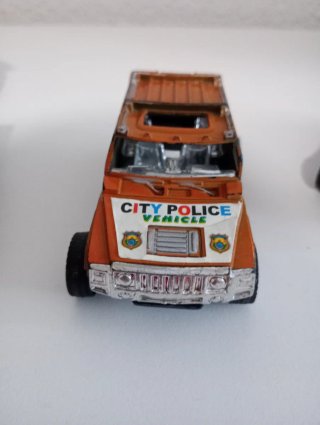 Lote 4 coches policía juguete