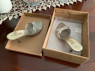 Zapato tacón plateado Jaime Mascaró