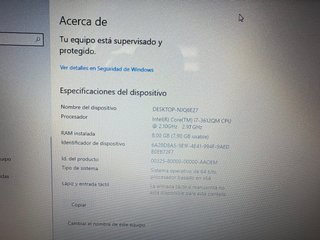 Portátil Lenovo G500 i7 SSD 1TB Batería Nueva
