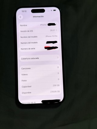 iPhone 15 Pro 256GB Grigio senza scatola, senza caricatore