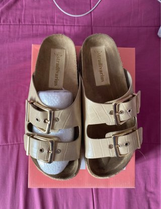 Sandalias Stradivarius Marrones Talla 36