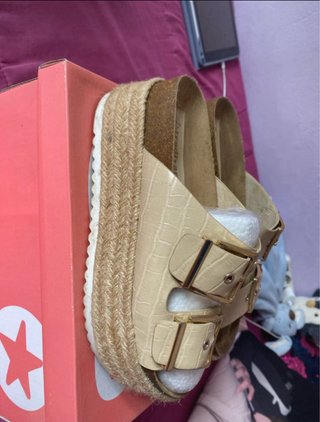 Sandalias Stradivarius Marrones Talla 36