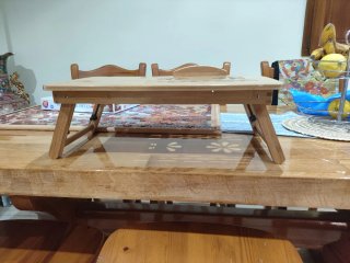 Mesa Auxiliar Bambú Plegable