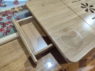 Mesa Auxiliar Bambú Plegable