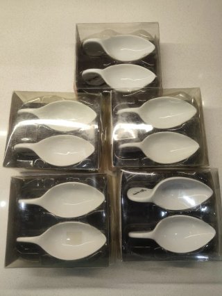 Cucharas de degustación porcelana
