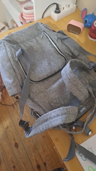 Pañalera Mochila Insular Gris
