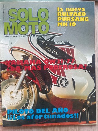 Lote 9 revistas Solo Moto (5€/unidad)