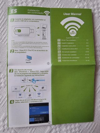 Adaptador USB WiFi 7 BE6500 Tribanda