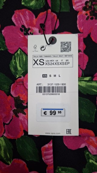 Vestido tipo americana Zara nuevo talla XS