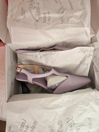 Zapatos Hispanitas destalonados Salón Lila Talla 4