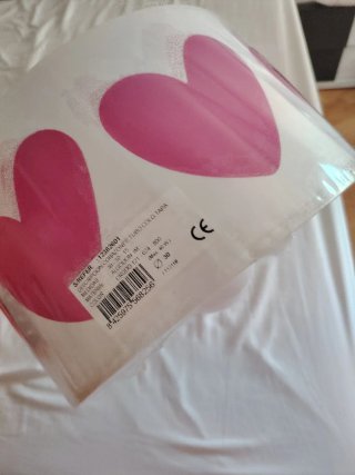 Lámpara infantil con corazones