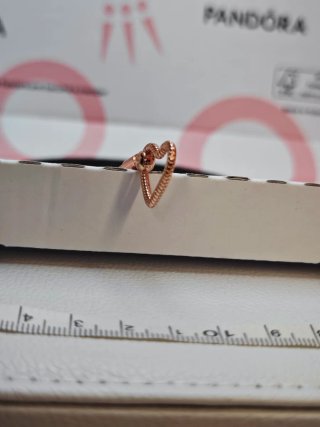 Pulsera Pandora Corazón Rose Gold 18cm