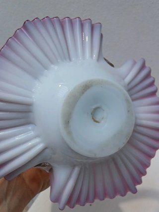 Coppia Vasi Vetro Murano Rosa Trasparente