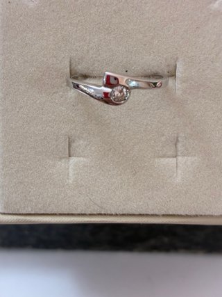 Anillo Oro 18k Diamante Natural 0.10Ct