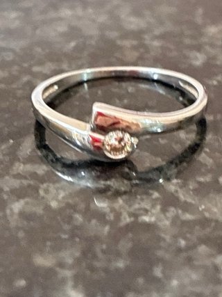 Anillo Oro 18k Diamante Natural 0.10Ct