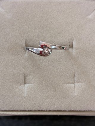 Anillo Oro 18k Diamante Natural 0.10Ct