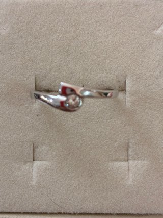 Anillo Oro 18k Diamante Natural 0.10Ct