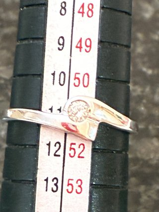 Anillo Oro 18k Diamante Natural 0.10Ct