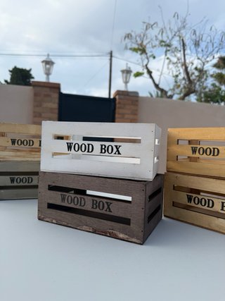Cajas de madera rústicas (paneras)