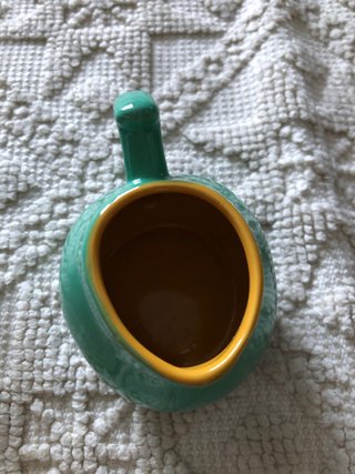 Servizio da tè verde acqua e giallo