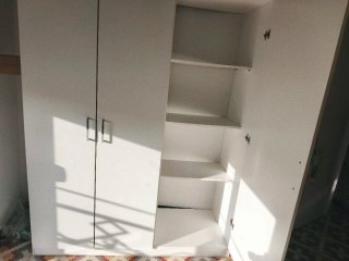 Armario 3 puertas madera blanco