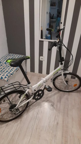 Bicicleta Plegable Blanca