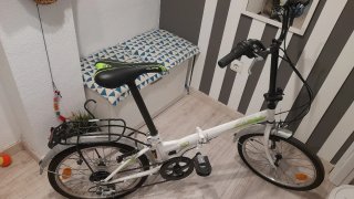 Bicicleta Plegable Blanca