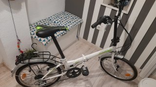Bicicleta Plegable Blanca