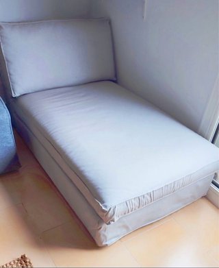 Chaiselongue IKEA KIVIK gris