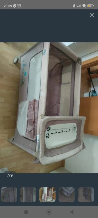 Cuna de viaje plegable