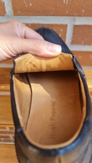 Zapatos de vestir Hush Puppies cuero negro T39