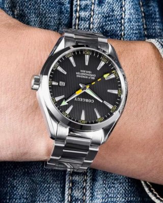 Reloj Corgeut Automático. Homenaje Omega Aqua.