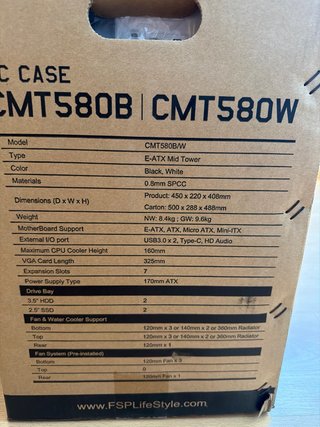 Caja PC FSP CMT580