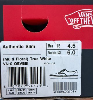 Vans Zapatillas Estampado Floral Rosa y Rojo