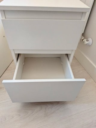 Mesitas Noche Kullen Ikea Blancas (2uds)