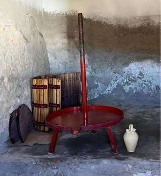 Prensa de vino para uvas