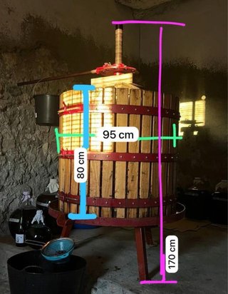 Prensa de vino para uvas