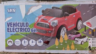 Coche Batería Infantil Mini Blanco 6V
