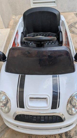 Coche Batería Infantil Mini Blanco 6V