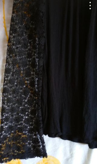 Blusa Negra Encaje Talla 42
