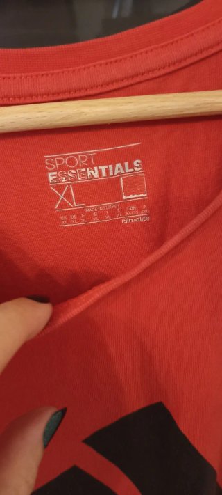 Camiseta Adidas Roja Talla XL