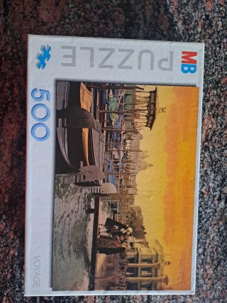 2 Puzzles MB 500 piezas: París y Venecia