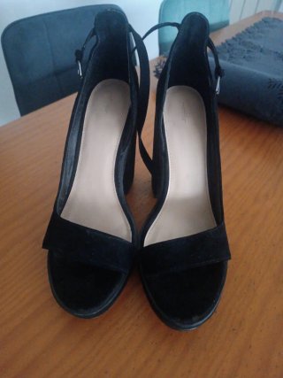 Zapatos negros tacón plataforma