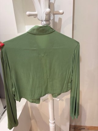 Camisa Bershka verde XS