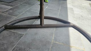 Silla Colgante Huevo Mimbre y Metal