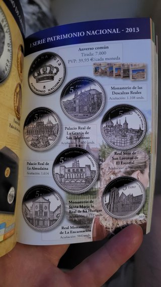 5 € Patrimonio Nacional 2013 el Escorial RRR