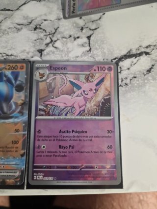 Lote Cartas Pokémon: Lucario, Espeon, Henzo