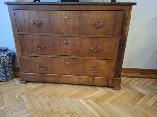 Cómoda antigua madera con marquetería